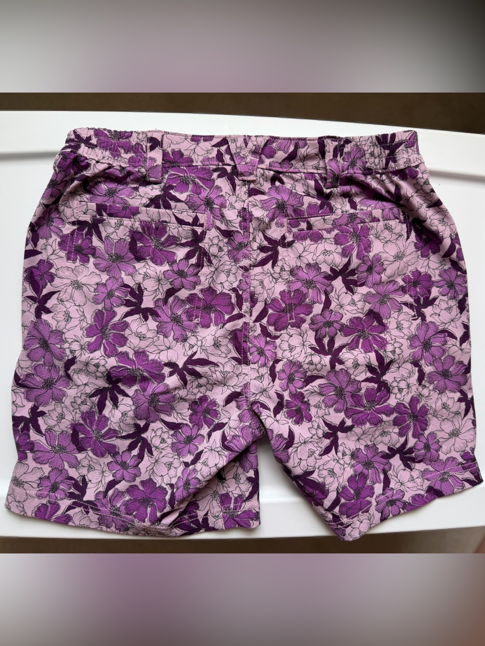 Duluth Trading Purple Floral Stretch Hiking Outdoor Shorts Women’s Size 6 - Picture 8 of 8
